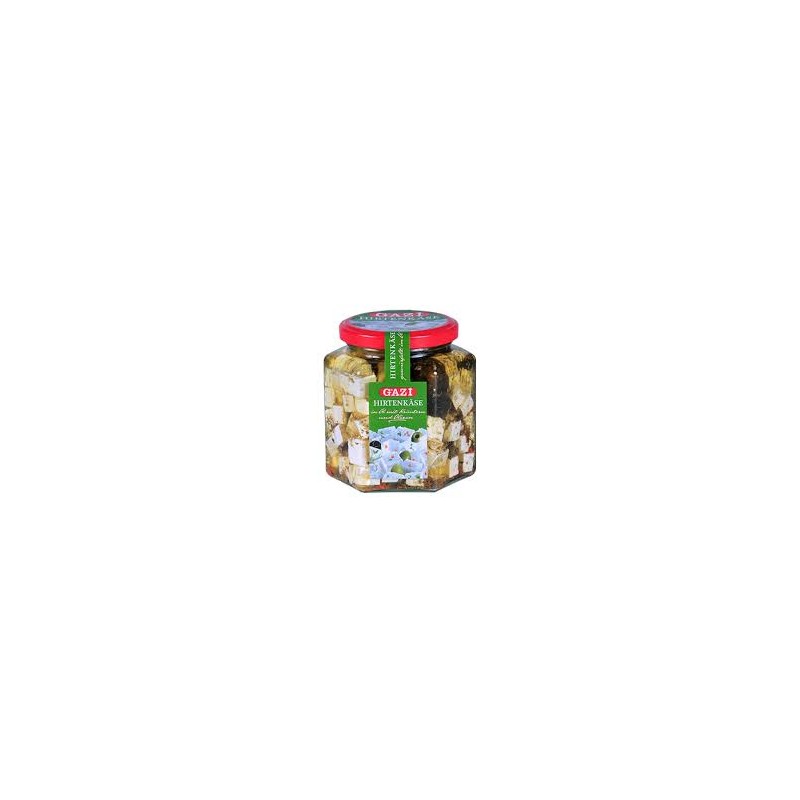 Würfelkäse mit Oliven 